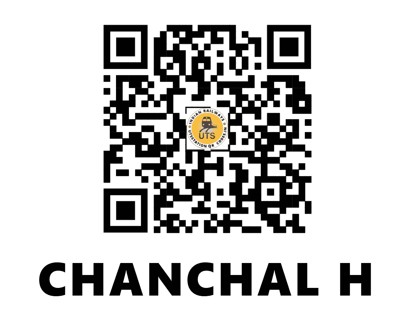 UTS QR Code for CHANCHAL H - CHC (ER - WEST BENGAL)
